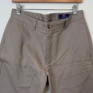 Men’s Vineyard Vines Flannel Lined Tan Club Pants - 33x30
